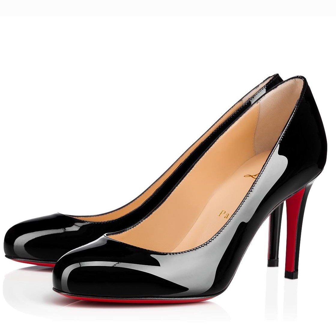 Christian Louboutin Black Patent Fifille Pumps 85mm