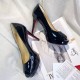 Christian Louboutin Black Patent New Very Prive 100mm Pumps