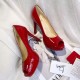 Christian Louboutin Red Patent New Very Prive 100mm Pumps