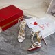 Christian Louboutin White Patent Double L 100mm Sandals