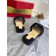 Christian Louboutin Black Nappa Marmela Flat Sandals