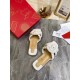 Christian Louboutin White Nappa Marmela Flat Sandals