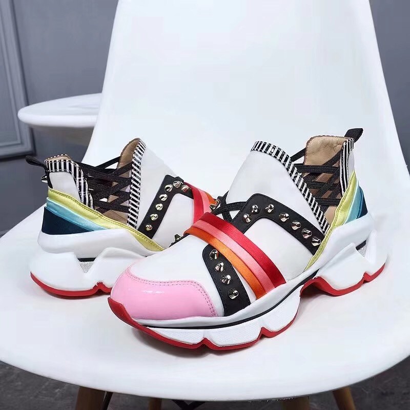 Christian Louboutin Women's Multicolour 123 Run Sneakers