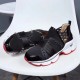 Christian Louboutin Women's Black 123 Run Sneakers