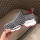 Christian Louboutin Women's Grey Spiky Sock Donna Sneakers