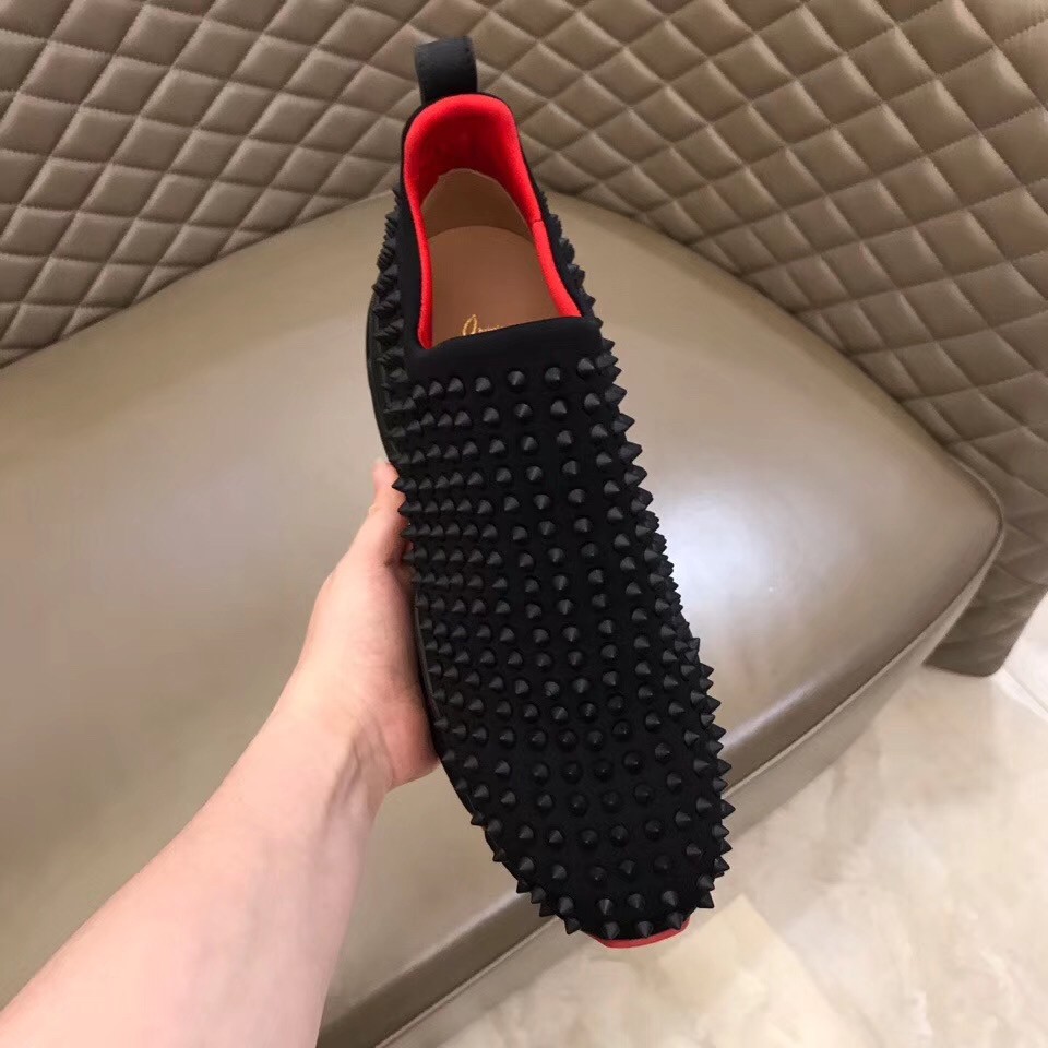 Christian Louboutin Women's Noir Spike Sock Donna Sneakers