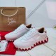 Christian Louboutin Women's White Loubishark Sneakers