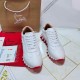 Christian Louboutin Women's White Loubishark Sneakers