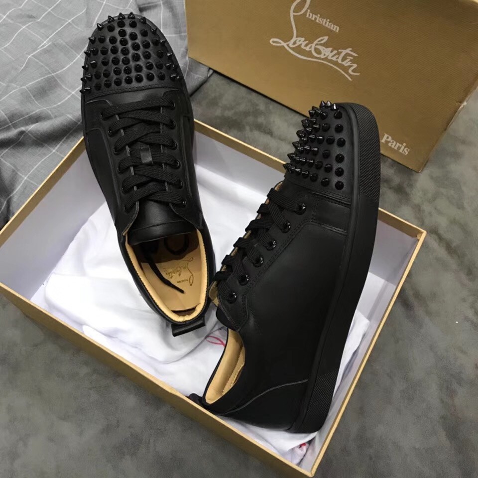 Christian Louboutin Women's Louis Junior Spikes Sneakers