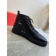 Christian Louboutin Black Louis Woman High-Top Sneakers