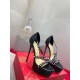 Christian Louboutin Black So Spike Alta 150mm Sandals