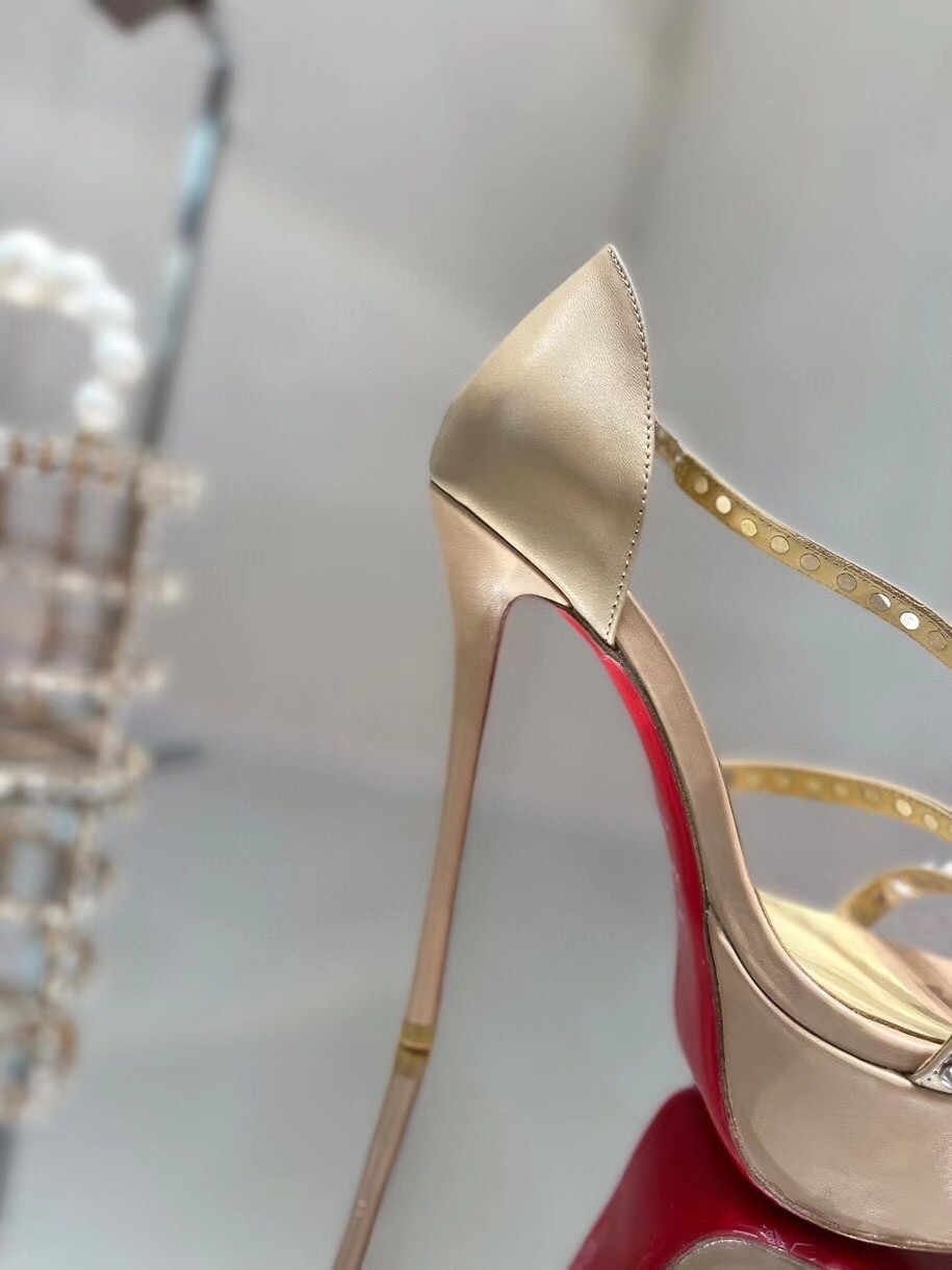 Christian Louboutin Nude So Spike Alta 150mm Sandals