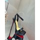 Christian Louboutin Black Loubi Queen Alta 150mm Sandals