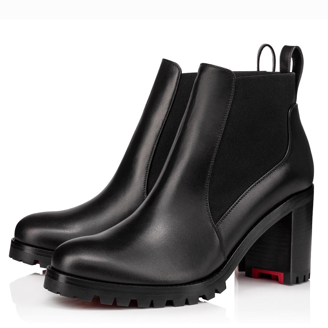 Christian Louboutin Black Marchacroche 70MM Ankle Boots