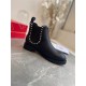 Christian Louboutin Black Capahutta Flat Ankle Boots