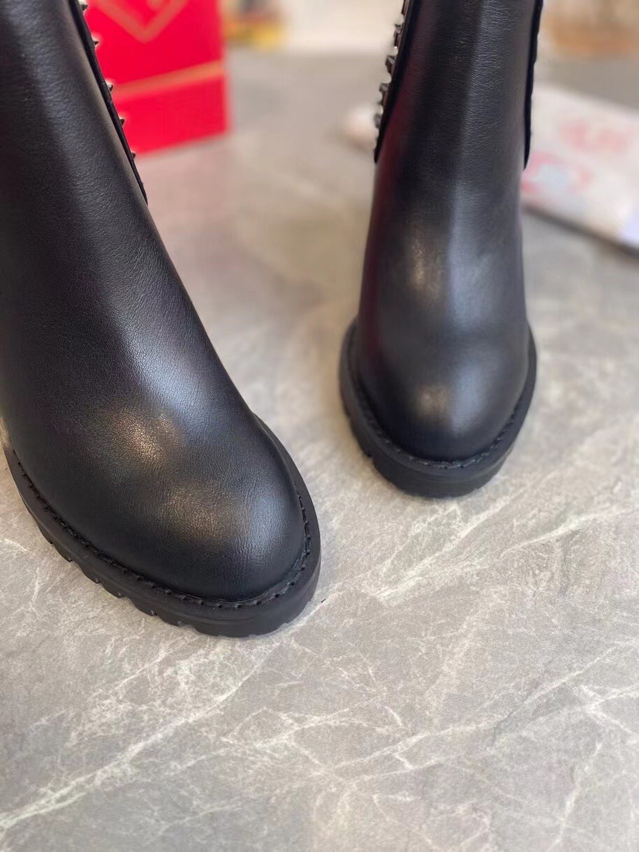 Christian Louboutin Black Capahutta 70MM Ankle Boots