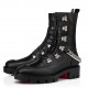 Christian Louboutin Horse Ankle Boots In Black Leather