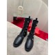 Christian Louboutin Horse Ankle Boots In Black Leather