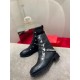 Christian Louboutin Black Horse Guarda Flat Ankle Boots