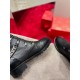 Christian Louboutin Black Horse Guarda Flat Ankle Boots