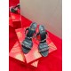 Christian Louboutin Just Chain 85mm Sandals In Black Leather