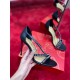 Christian Louboutin So Spike 100mm Sandals In Black Leather