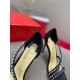 Christian Louboutin So Spike 100mm Sandals In Black Leather