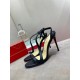 Christian Louboutin Rosalie 100mm Sandals In Black Leather