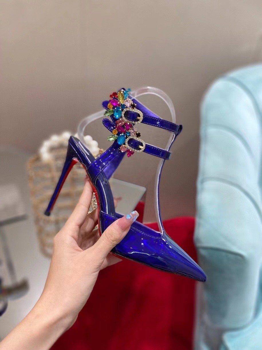 Christian Louboutin Maravilla Joli 100mm Sandals In Speccio Leather