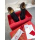 Christian Louboutin Women's Vieira Flat Sneakers In Black Leather