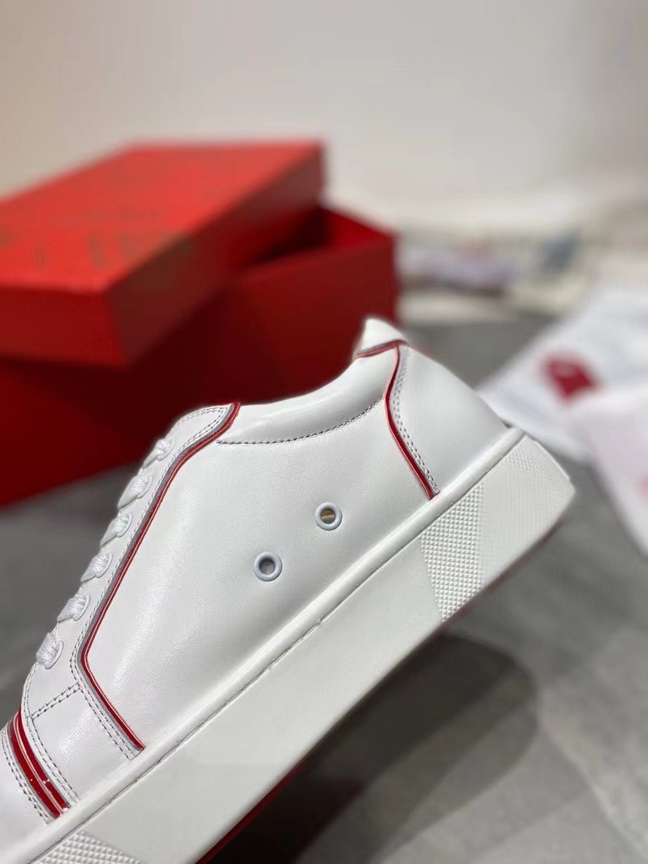 Christian Louboutin Women's Vieirissima Sneakers In White Leather