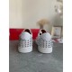 Christian Louboutin Women's Vieira 2 Flat Sneakers In White Calfskin