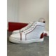 Christian Louboutin Fun Louis Woman Flat Sneakers In White Calfskin