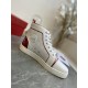 Christian Louboutin Fun Louis Woman Flat Sneakers In White Calfskin