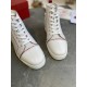 Christian Louboutin Fun Louis Woman Flat Sneakers In White Calfskin