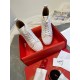 Christian Louboutin Men's Louis Spikes Flat Sneakers In White Leather