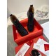 Christian Louboutin Men's Lou Spikes Flat Sneakers In Black Leather