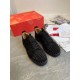 Christian Louboutin Men's Louis Junior Spikes Orlato Flat Sneakers Black