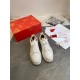 Christian Louboutin Men's Louis Junior Flat Sneakers In White Calfskin