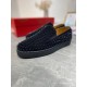 Christian Louboutin Men's Roller-boat Flat Sneakers Black