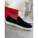 Christian Louboutin Men's Pik Boat Flat Sneakers Black