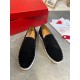 Christian Louboutin Men's Pik Boat Flat Sneakers Black