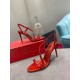 Christian Louboutin Rosalie 100mm Sandals In Red Patent Psychic