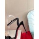 Christian Louboutin Umberta 100mm Sandals In Black Suede