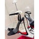 Christian Louboutin Umberta 100mm Sandals In Black Suede