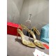 Christian Louboutin So Me 100mm Sandals In Gold Leather