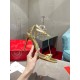 Christian Louboutin So Me 100mm Sandals In Gold Leather