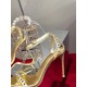 Christian Louboutin So Me 100mm Sandals In Gold Leather