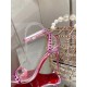 Christian Louboutin So Me 100mm Sandals In Pink Leather