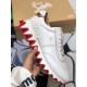 Christian Louboutin Men's Loubishark Sneakers In White Leather